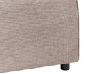 U-Shape Sofa Bed VATNE Fabric Light Brown with Storage 4 Seater
