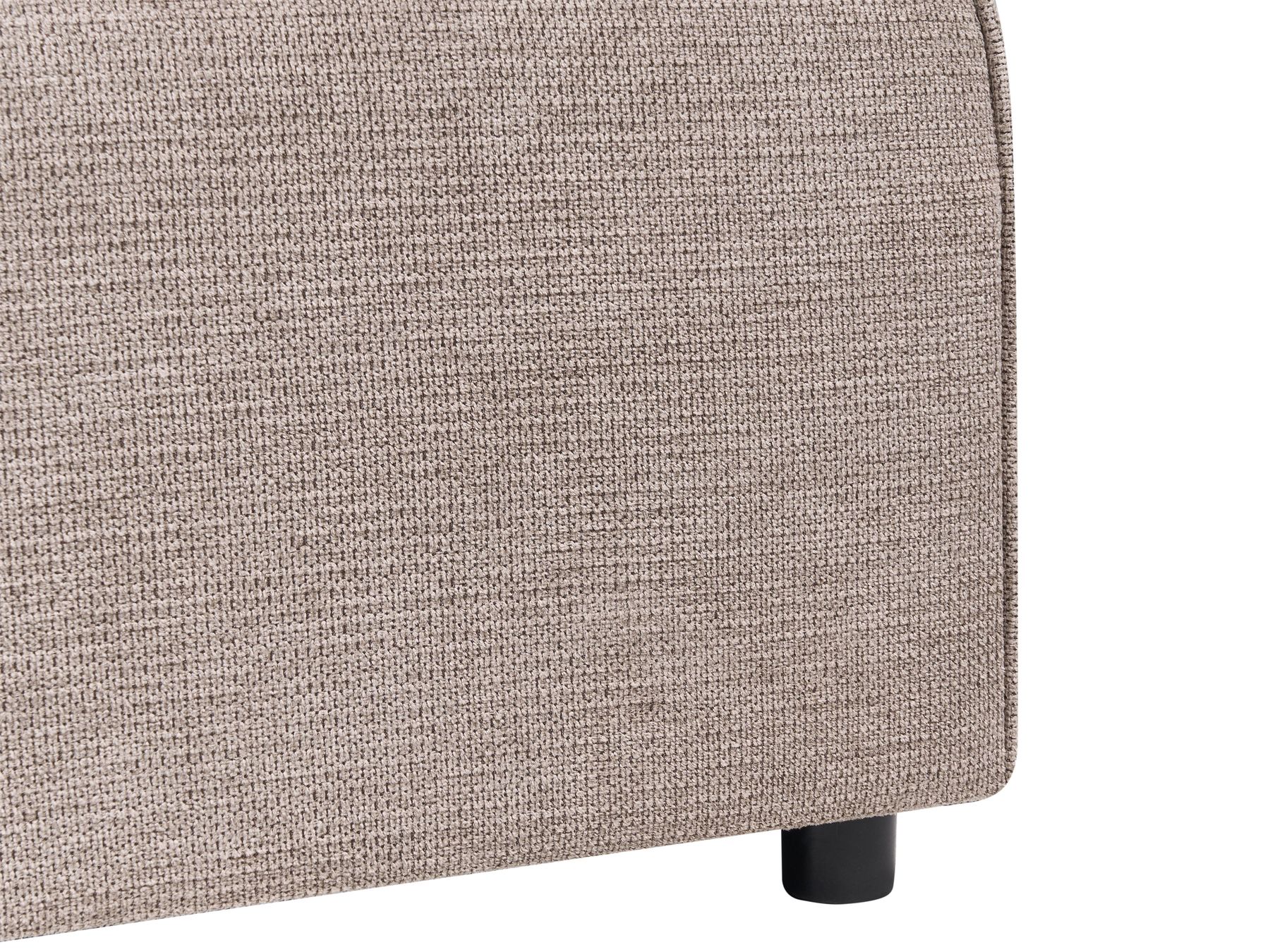 U-Shape Sofa Bed VATNE Fabric Light Brown with Storage 4 Seater