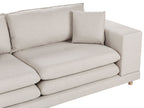 2 Seater Fabric Sofa Beige HEDEN