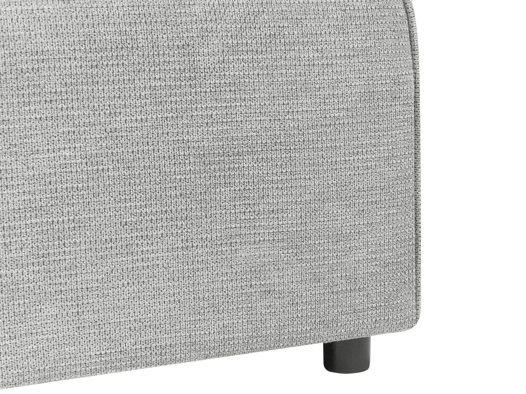 U-Shape Sofa Bed VATNE Fabric Light Grey with Storage 4 Seater