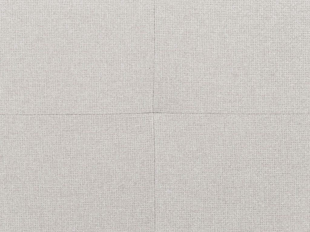 2 Seater Fabric Sofa with Ottoman Beige HEDEN