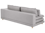 2 Seater Fabric Sofa Grey HEDEN