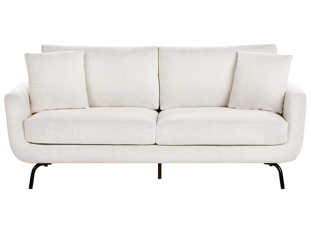 3 Seater Fabric Sofa Off-White VESALA