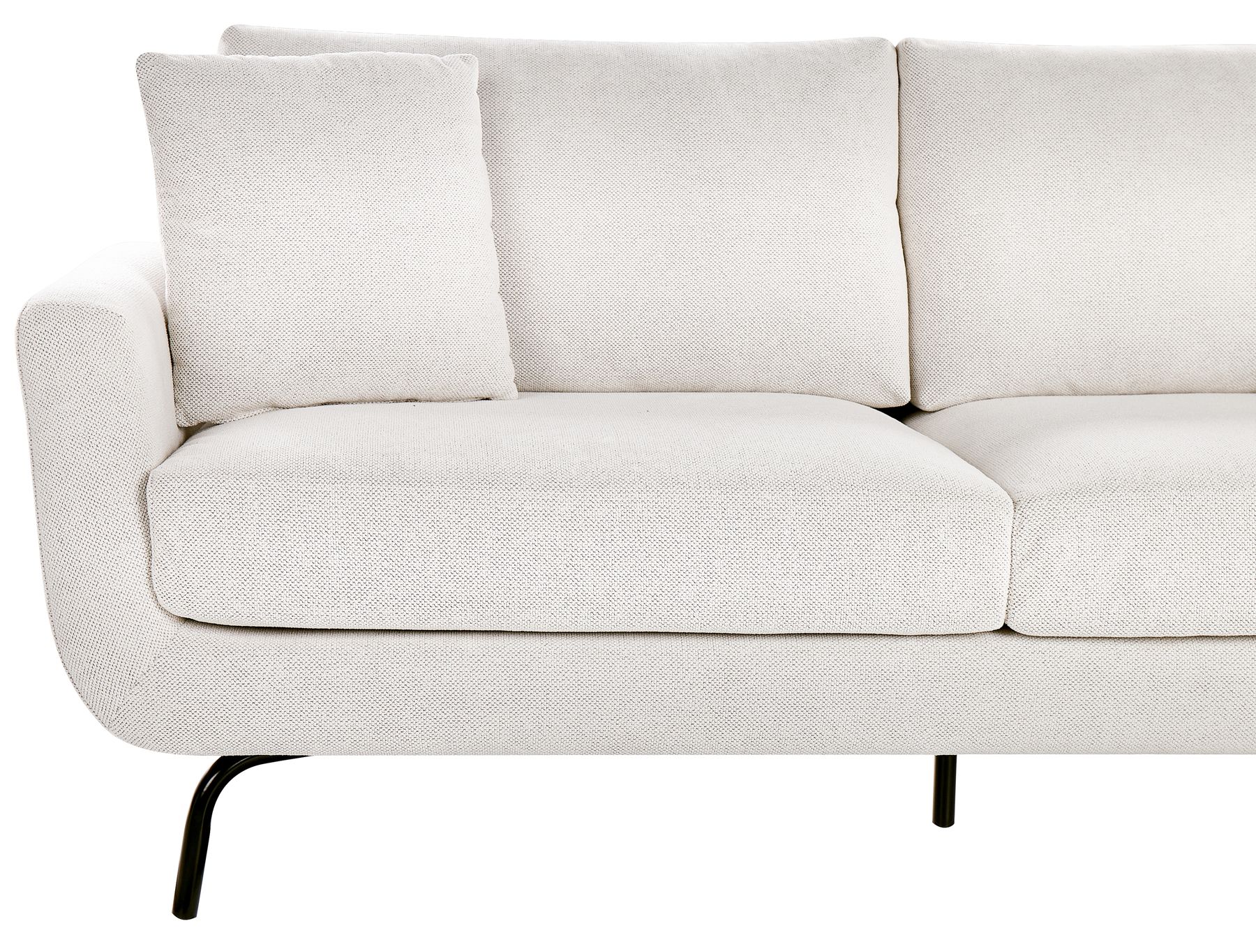 3 Seater Fabric Sofa Off-White VESALA