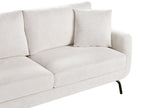 3 Seater Fabric Sofa Off-White VESALA