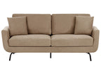 3 Seater Fabric Sofa Light Brown VESALA