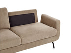 3 Seater Fabric Sofa Light Brown VESALA