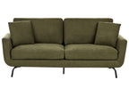 3 Seater Fabric Sofa Dark Green VESALA