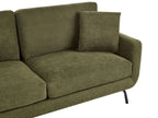 3 Seater Fabric Sofa Dark Green VESALA