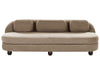3 Seater Fabric Sofa Light Brown