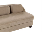 3 Seater Fabric Sofa Light Brown FANSEN