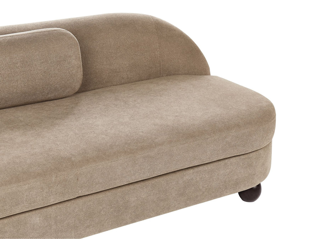 3 Seater Fabric Sofa Light Brown FANSEN