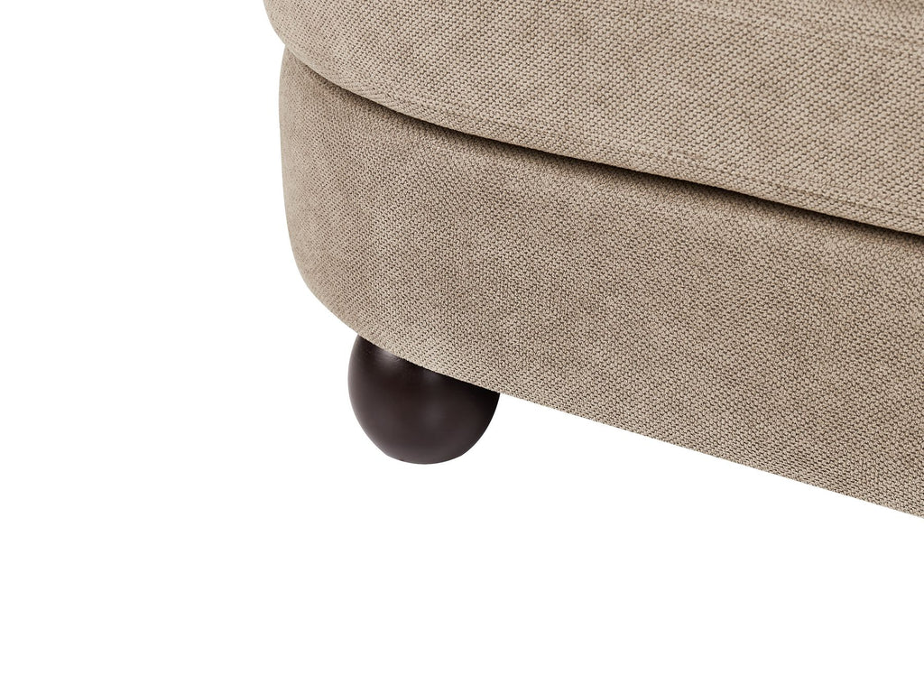 3 Seater Fabric Sofa Light Brown FANSEN