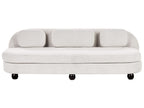 3 Seater Fabric Sofa Off-White FANSEN