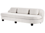3 Seater Fabric Sofa Off-White FANSEN