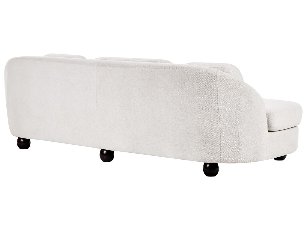 3 Seater Fabric Sofa Off-White FANSEN