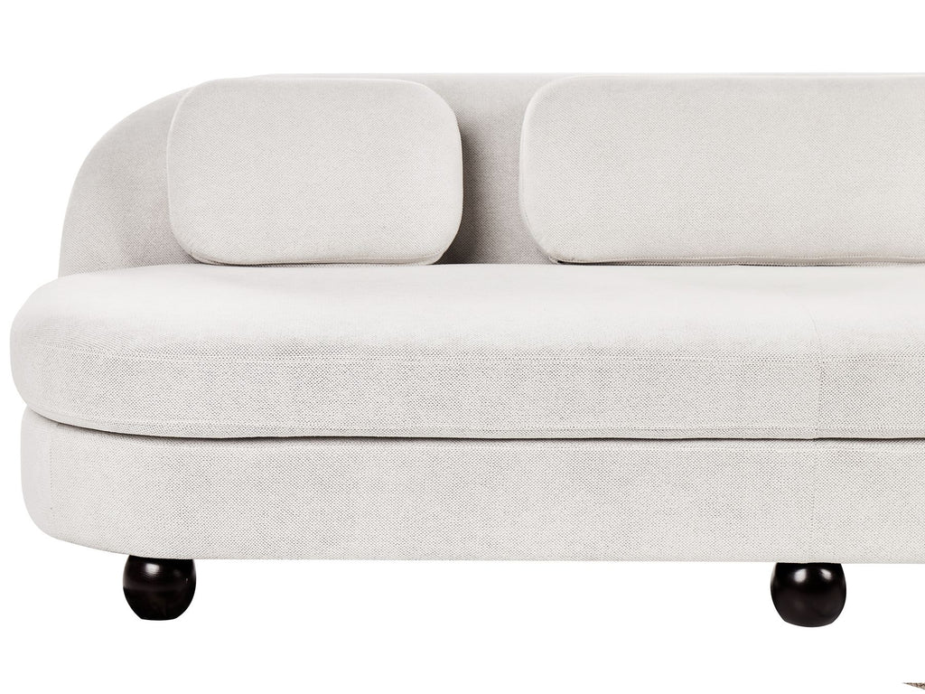3 Seater Fabric Sofa Off-White FANSEN