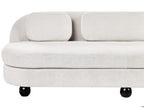 3 Seater Fabric Sofa Off-White FANSEN