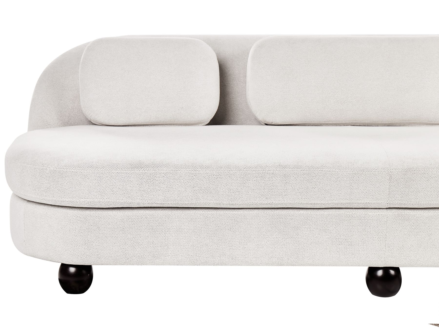 3 Seater Fabric Sofa Off-White FANSEN