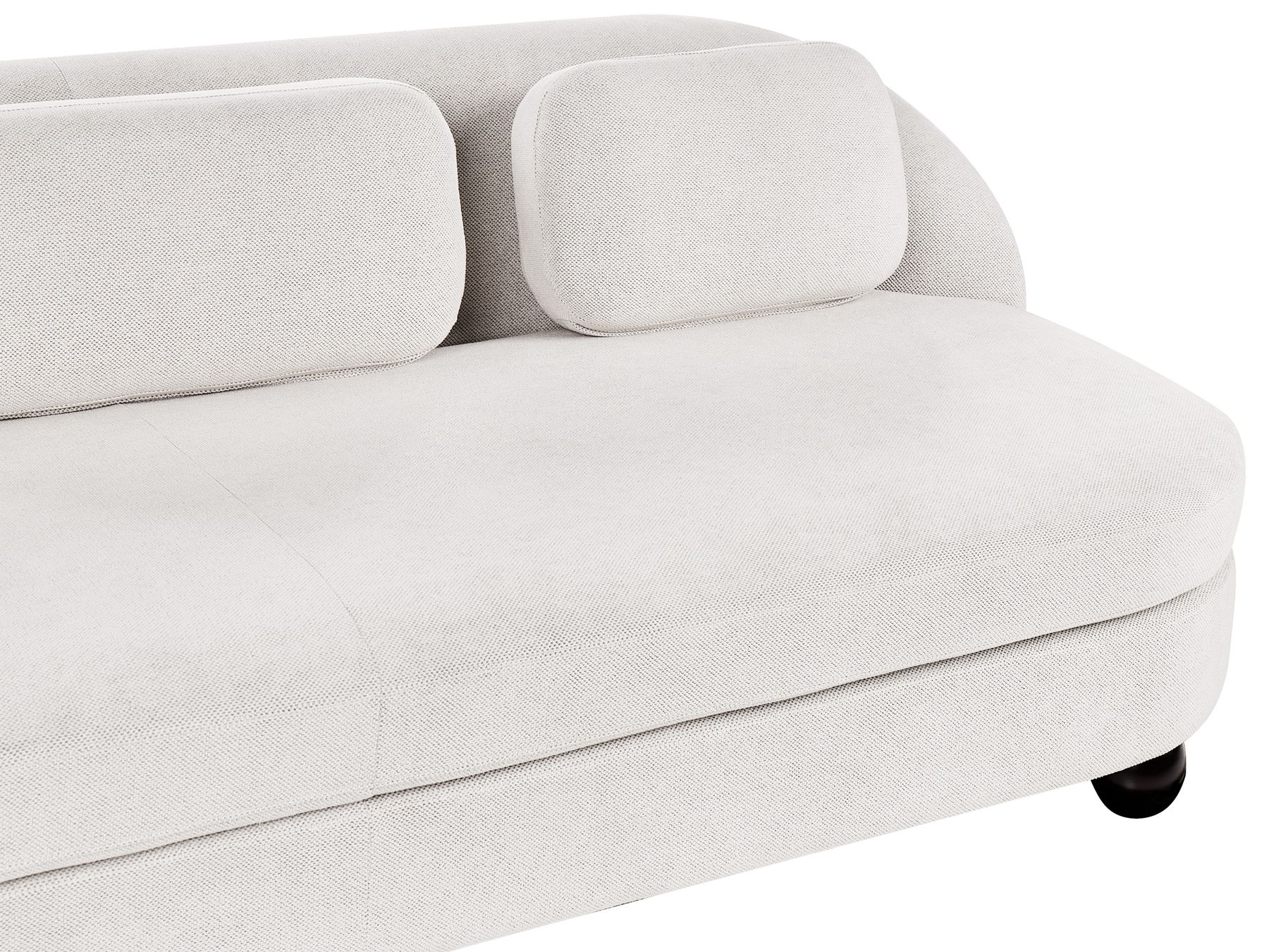 3 Seater Fabric Sofa Off-White FANSEN