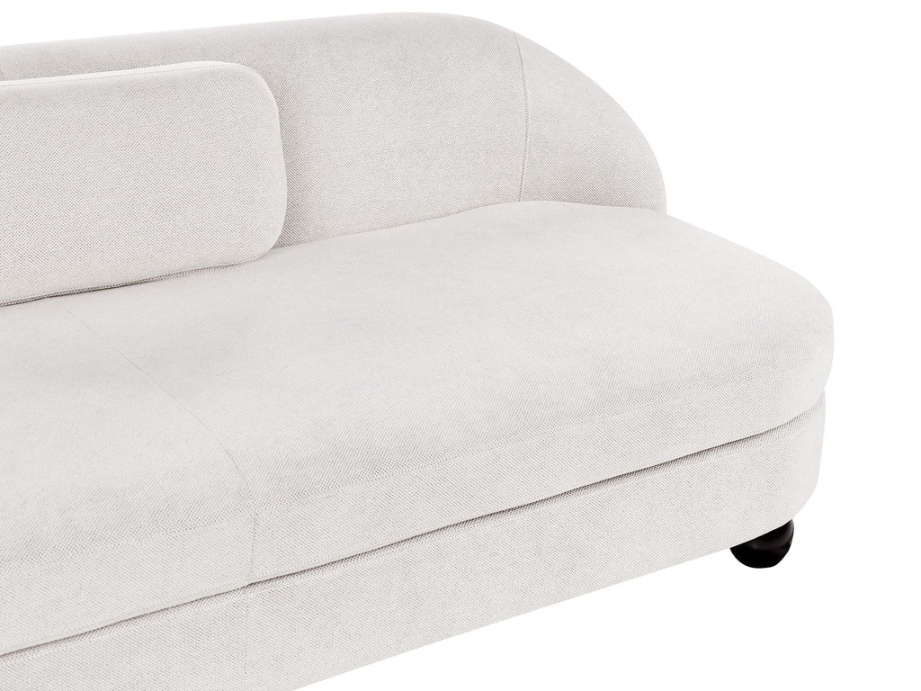 3 Seater Fabric Sofa Off-White FANSEN