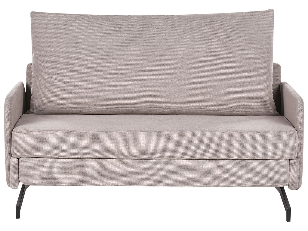 Fabric Sofa Bed Taupe BELFAST