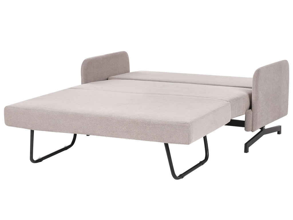 Fabric Sofa Bed Taupe BELFAST