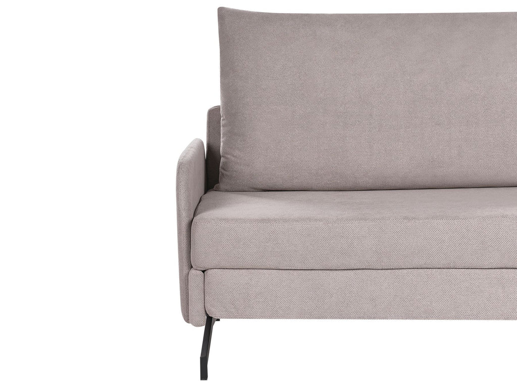 Fabric Sofa Bed Taupe BELFAST