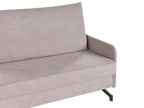 Fabric Sofa Bed Taupe BELFAST