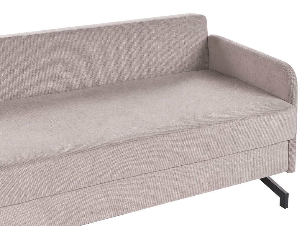 Fabric Sofa Bed Taupe BELFAST