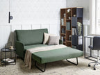 Fabric Sofa Bed Green BELFAST