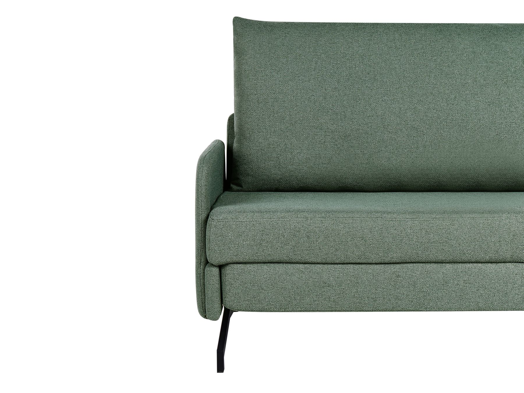 Fabric Sofa Bed Green BELFAST