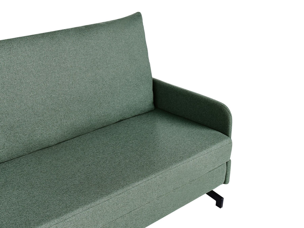 Fabric Sofa Bed Green BELFAST