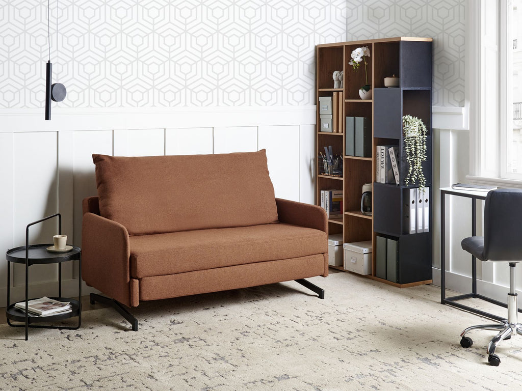 Fabric Sofa Bed Red BELFAST