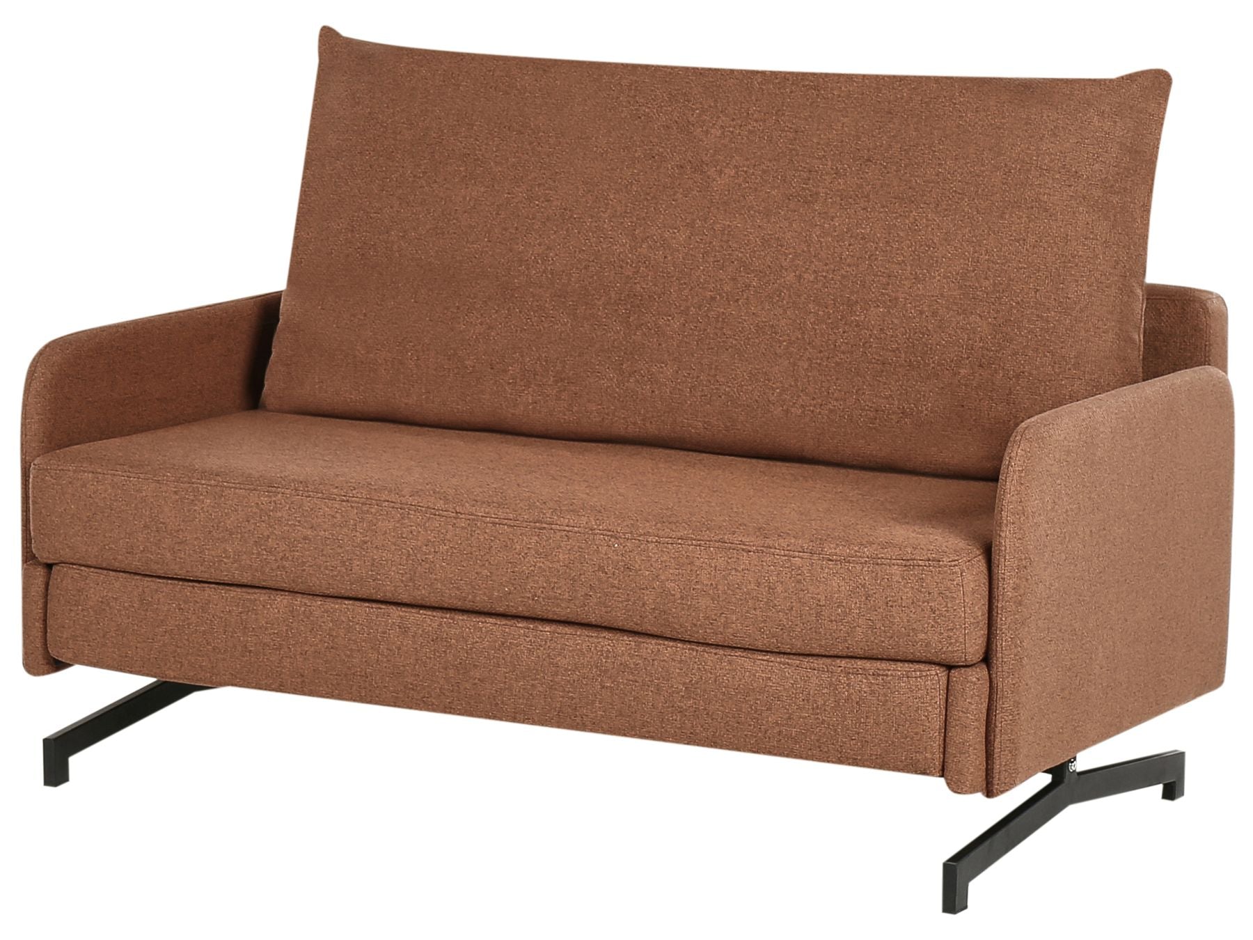 Fabric Sofa Bed Red BELFAST