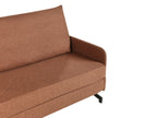 Fabric Sofa Bed Red BELFAST