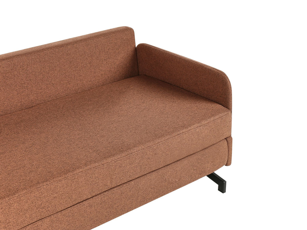 Fabric Sofa Bed Red BELFAST