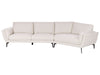 3 Seater Fabric Sofa Light Beige