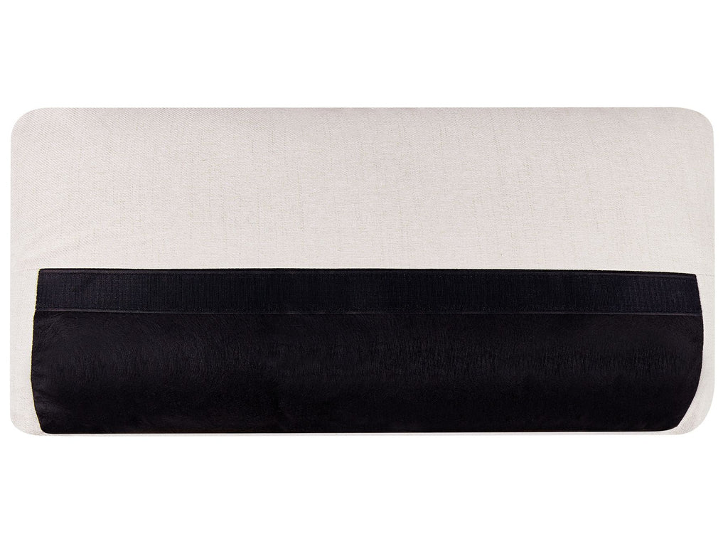 3 Seater Fabric Sofa Light Beige KANSSELI