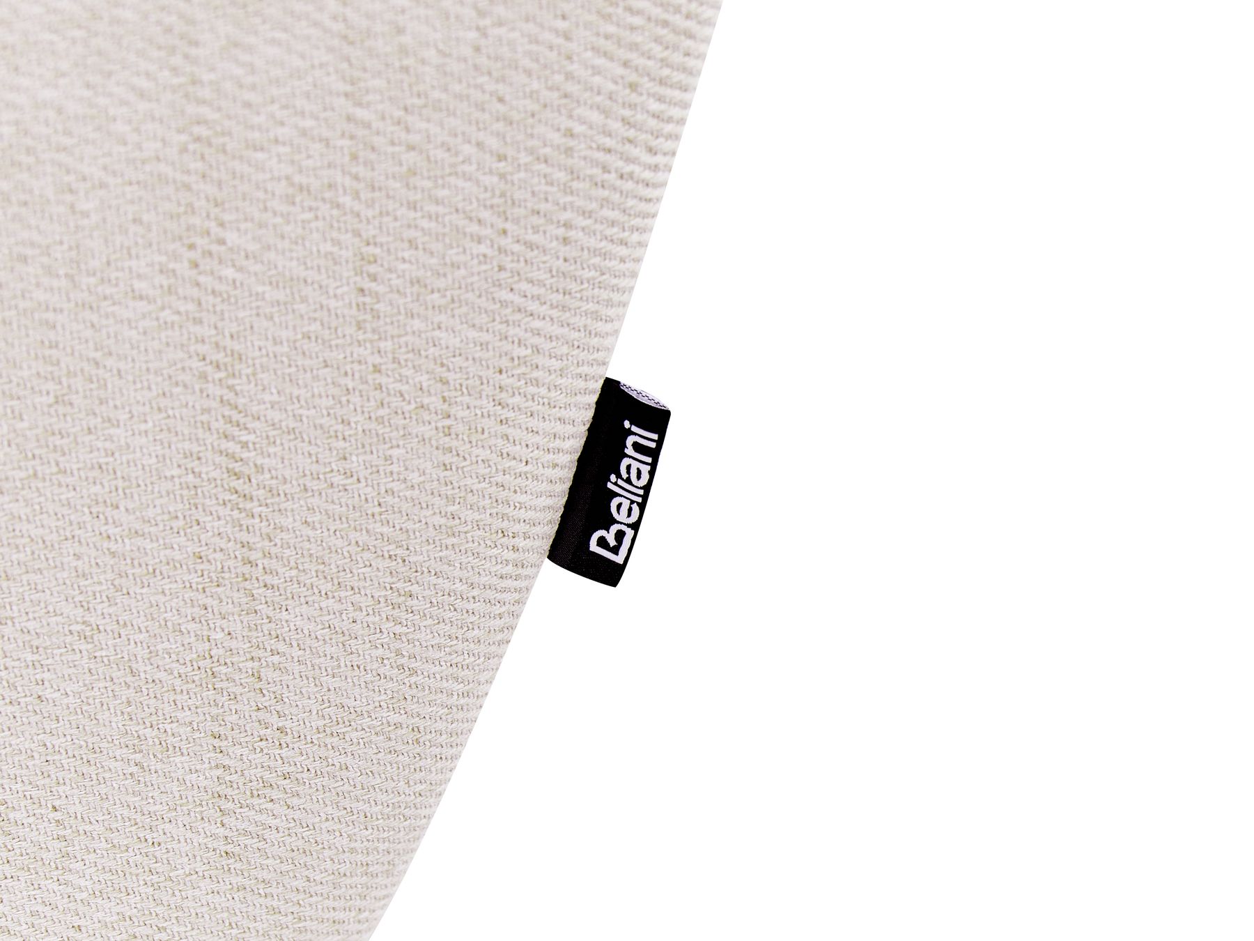 3 Seater Fabric Sofa Light Beige KANSSELI