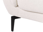 3 Seater Fabric Sofa Light Beige KANSSELI