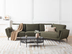 3 Seater Fabric Sofa Green KANSSELI