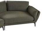 3 Seater Fabric Sofa Green KANSSELI
