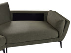 3 Seater Fabric Sofa Green KANSSELI