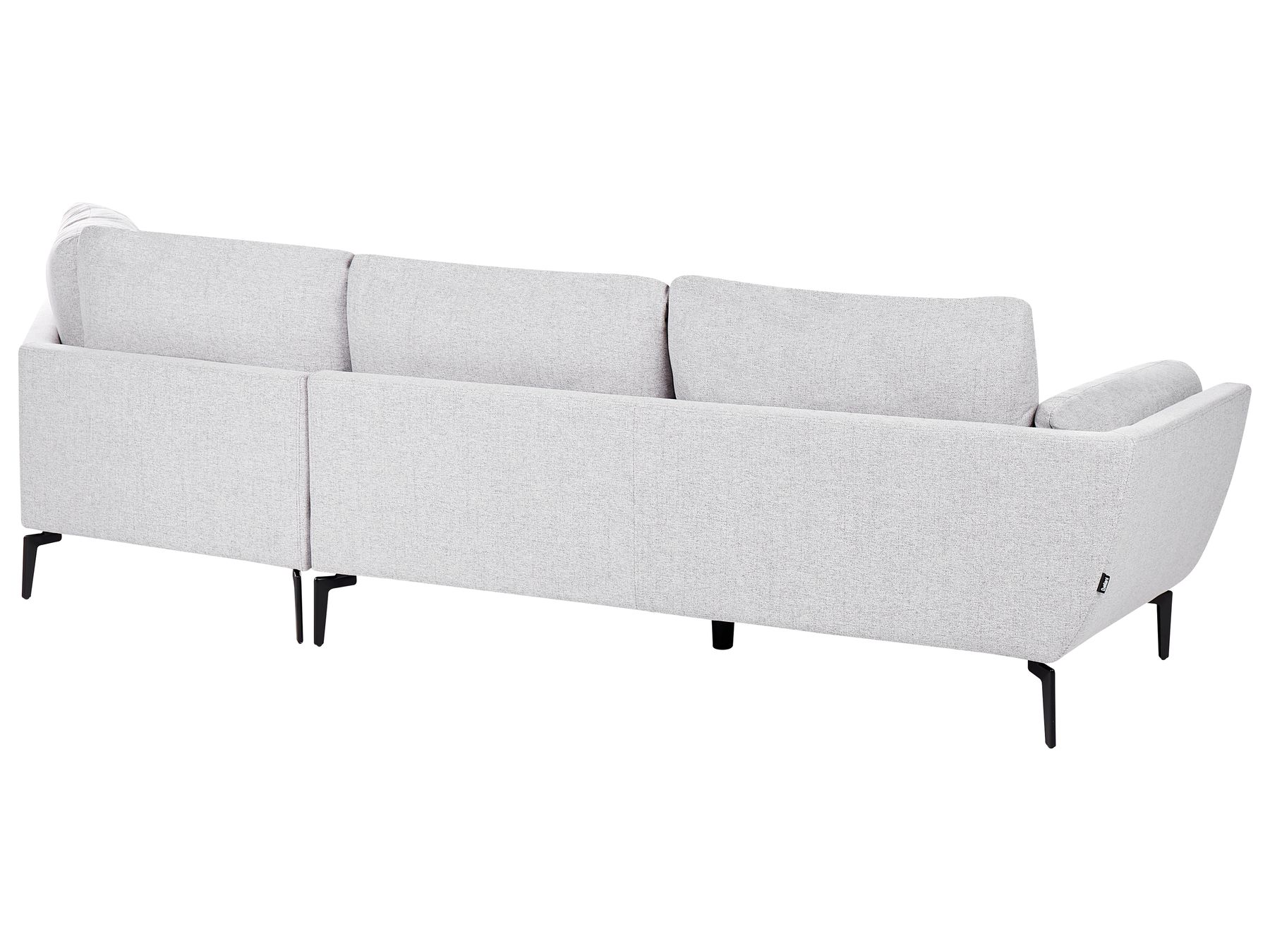 3 Seater Fabric Sofa Light Grey KANSSELI
