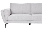 3 Seater Fabric Sofa Light Grey KANSSELI