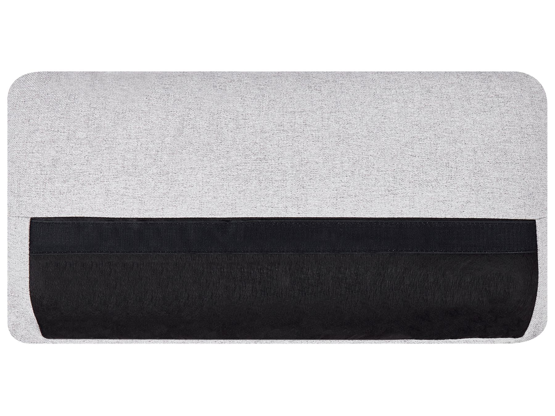 3 Seater Fabric Sofa Light Grey KANSSELI
