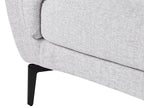 3 Seater Fabric Sofa Light Grey KANSSELI