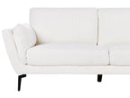 3 Seater Boucle Sofa White KANSSELI