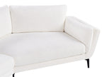 3 Seater Boucle Sofa White KANSSELI